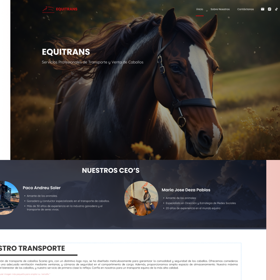Landing Page - Equitrans Andreu