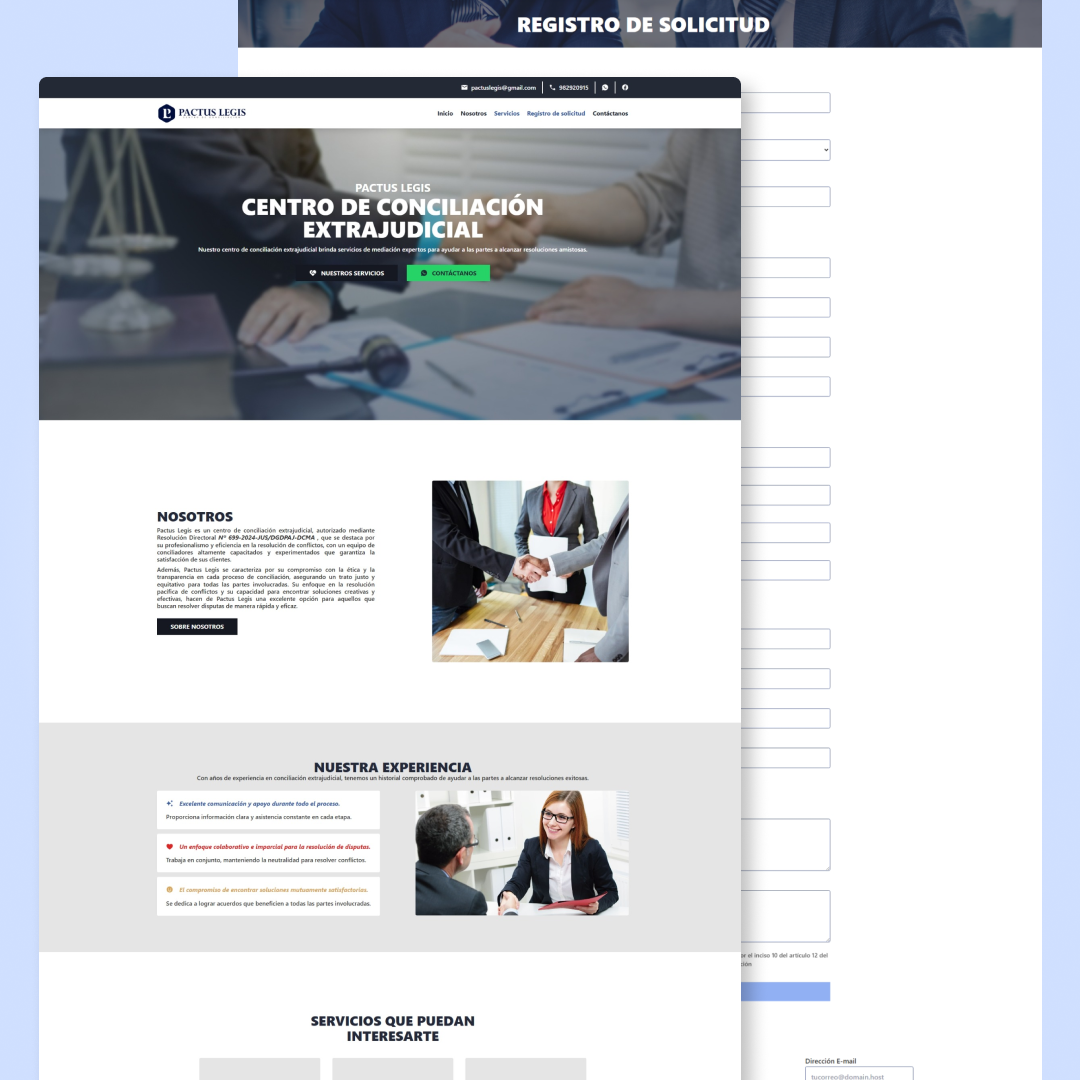 Landing Page - Pactus Legis
