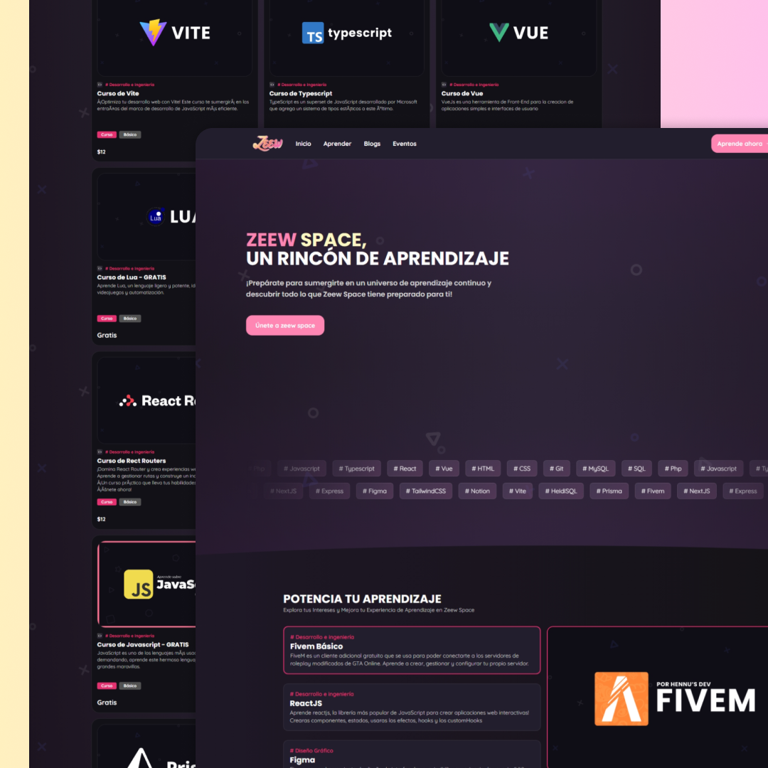 Plataforma Educativa - Zeew Space